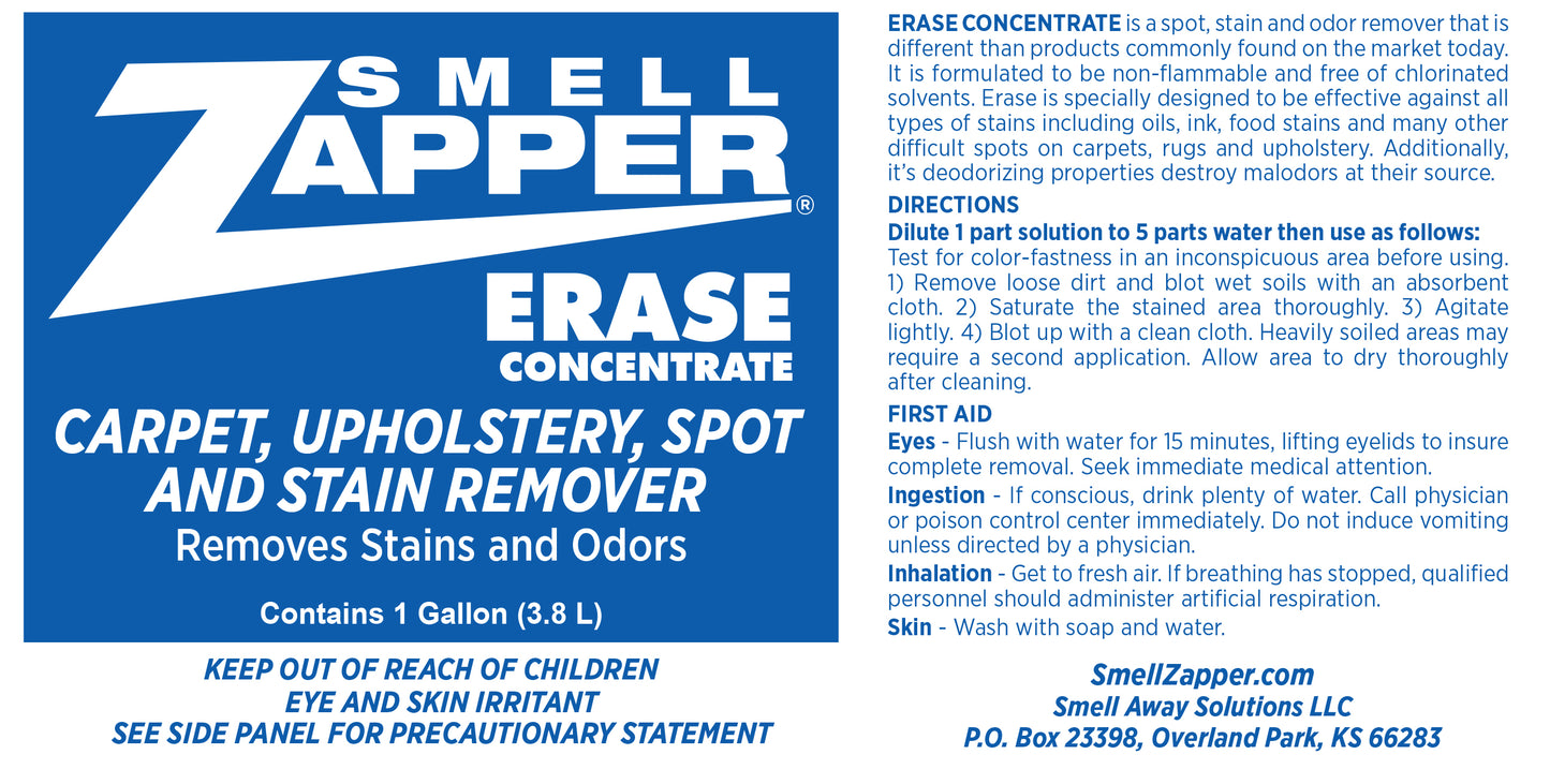 Erase Spot & Stain Remover Concentrate 1 Gallon